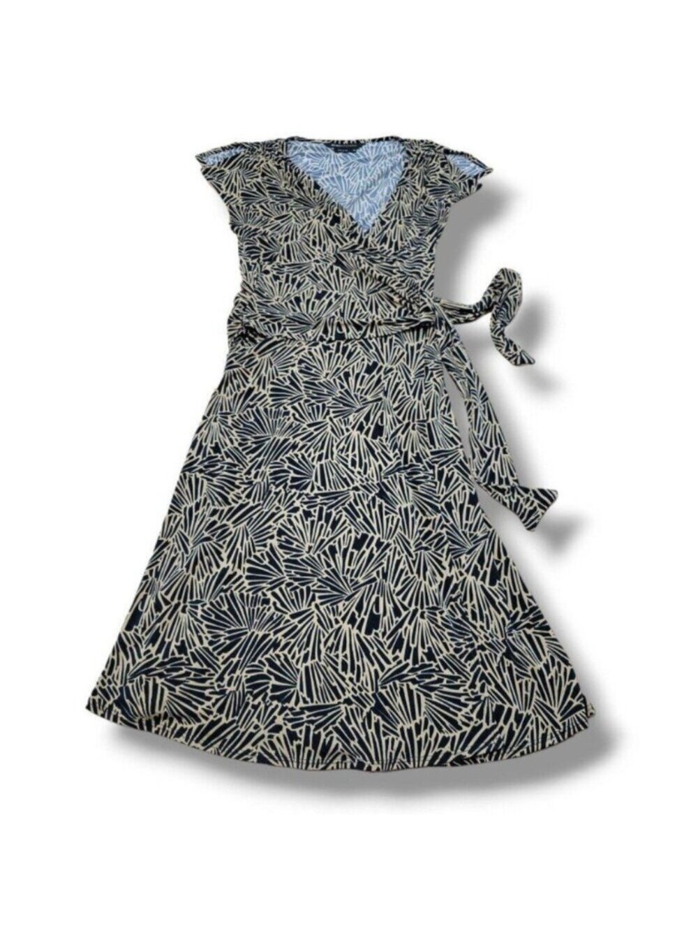 BCBGMaxazria Dress XS Women's Dress Faux Wrap Dress Stretch A-Line Wrap Dress